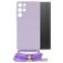 Mobilize Lanyard Gelly Samsung Galaxy S22 Ultra Flexibles TPU Handykette - Pastel Purple