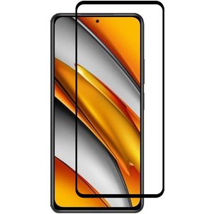 Mobigear Premium POCO F3 Panzerglas Gehärtetes Glas Displayschutz - Hüllenfreundlich - Schwarz