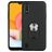 Mobigear Armor Ring Samsung Galaxy A01 Hülle Hardcase Backcover Stoßfest mit Ringhalter - Schwarz