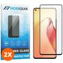Mobigear Premium OPPO Reno 8 Pro Panzerglas Gehärtetes Glas Displayschutz - Hüllenfreundlich - Schwarz (2er Pack)