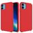 Mobigear Rubber Touch iPhone 11 Silikon Hülle Backcover - Rot
