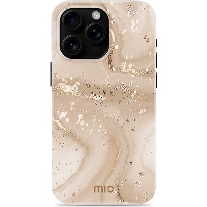 MIO iPhone 16 Pro Max MagSafe Hardcase Backcover - Gold Marble
