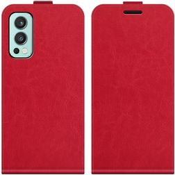 Mobigear OnePlus Nord 2 Hülle Flipcase - Rot