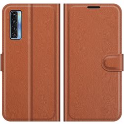 Mobigear Classic TCL 20L Hülle Klapphülle Geldbörse - Braun