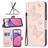 Mobigear Butterfly Samsung Galaxy A33 Hülle Klapphülle Geldbörse - Roségold