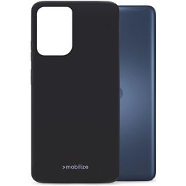 Mobilize Rubber Gelly Motorola Moto G24 Hülle Flexibles TPU Backcover - Matt Black