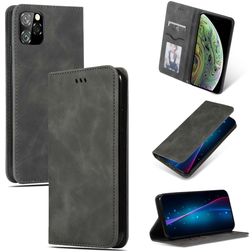 Mobigear Retro Slim iPhone 11 Pro Max Hülle Klapphülle - Grau