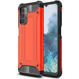 Mobigear Outdoor Samsung Galaxy A32 5G Hülle Hardcase Backcover Stoßfest - Rot