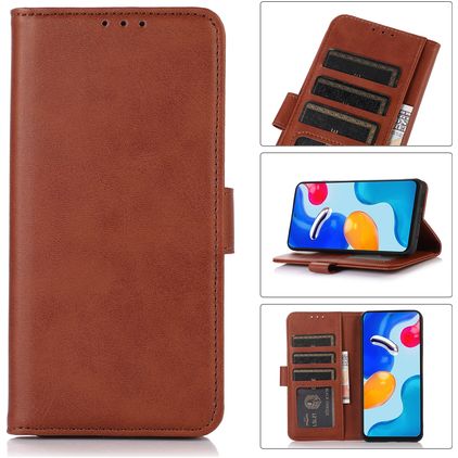 Mobigear Wallet Nokia C22 Klapphülle Portemonnaie - Braun