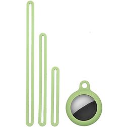 Mobigear Lanyard Apple AirTag Hülle Flexibles Silikon - Limette