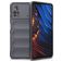 Mobigear Bumpy POCO X4 Pro 5G Hülle Flexibles TPU Backcover - Charcoal