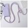 Mobigear Lanyard Card iPhone 15 Silikon Handykette mit Kartenhalter - Lila