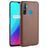 Mobigear Croco Realme C3 Hülle Hardcase Backcover - Braun