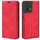 Mobigear Retro Slim OPPO Reno 8 5G Klapphülle Portemonnaie - Rot