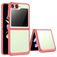 Mobigear Crystal Samsung Galaxy Z Flip 5 Hardcase Backcover - Transparent / Rot