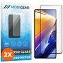 Mobigear Premium POCO F4 GT Panzerglas Gehärtetes Glas Displayschutz - Hüllenfreundlich - Schwarz (2er Pack)