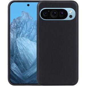 Mobigear Basics Google Pixel 9 Hülle Flexibles TPU Backcover - Schwarz