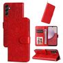 Mobigear Sunflower Samsung Galaxy A14 Hülle Klapphülle Geldbörse - Rot