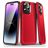 Mobigear Slim Armor iPhone 15 Pro Max Hülle Hardcase Backcover Stoßfest - Rot