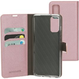 Mobiparts Saffiano Wallet Samsung Galaxy S20 Hülle Klapphülle Geldbörse - Pink