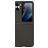 Mobigear Carbon OPPO Find N2 Flip Hülle Hardcase Backcover - Schwarz