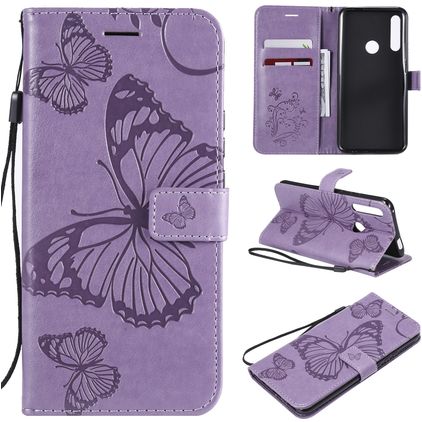 Mobigear Butterfly Huawei P Smart Z Hülle Klapphülle Geldbörse - Lila