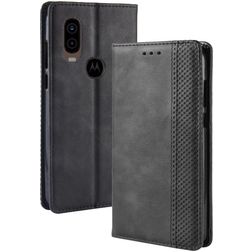 Mobigear Sensation Motorola One Vision Klapphülle Portemonnaie - Schwarz
