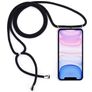 Mobigear Lanyard iPhone 11 Flexibles TPU Handykette - Transparent / Schwarz