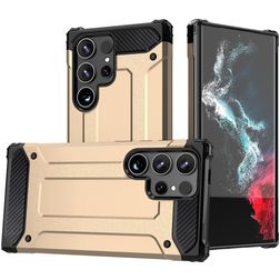 Mobigear Outdoor Samsung Galaxy S24 Ultra Hülle Hardcase Backcover Stoßfest - Gold