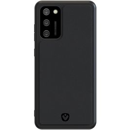 Valenta Snap Samsung Galaxy A02s Hülle Echtes Leder Backcover - Schwarz