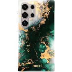 MIO Samsung Galaxy S24 Ultra MagSafe Hülle Hardcase Backcover - Green Marble