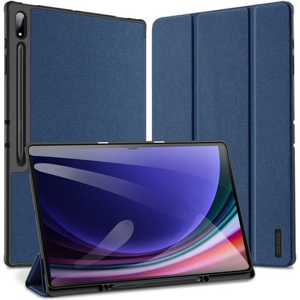 Mobigear Domo Samsung Galaxy Tab S10 Ultra Hülle Klapphülle + Stifthalter - Blau
