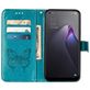 Mobigear Butterfly OPPO Reno 8 5G Hülle Klapphülle Geldbörse - Blau