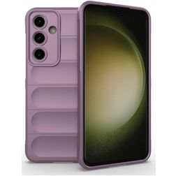 Mobigear Bumpy Samsung Galaxy S24 FE Hülle Flexibles TPU Backcover - Lila