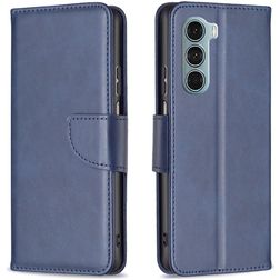 Mobigear Excellent Motorola Moto G200 5G Hülle Klapphülle Geldbörse - Blau