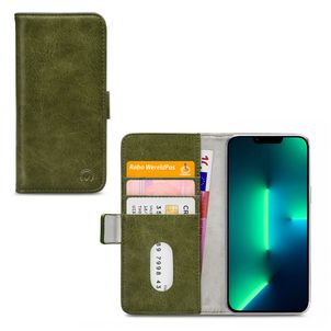 Mobilize Elite Gelly iPhone 13 Pro Max Hülle Klapphülle Geldbörse - Grün