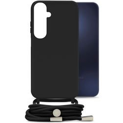 Mobilize Lanyard Gelly Samsung Galaxy A15 Flexibles TPU Handykette - Schwarz
