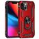 Mobigear Armor Ring iPhone 13 Hülle Hardcase Backcover Stoßfest mit Ringhalter - Rot