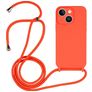 Mobigear Lanyard iPhone 14 Plus Silikon Handykette - Orange