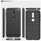 Mobigear Brushed Slim Nokia 7.1 Hülle Flexibles TPU Backcover - Schwarz