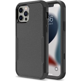 Mobigear Ultra Tough iPhone 14 Pro Max Hülle Hardcase Backcover Stoßfest - Schwarz