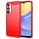 Mobigear Brushed Slim Samsung Galaxy A16 Hülle Flexibles TPU Backcover - Rot