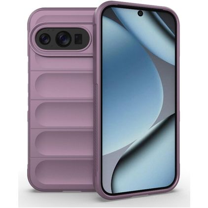 Mobigear Bumpy Google Pixel 10 Hülle Flexibles TPU Backcover - Lila