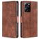 Mobigear Croco POCO X5 Pro Hülle Klapphülle Geldbörse - Cognac