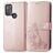 Mobigear Clover Motorola Moto G50 Hülle Klapphülle Geldbörse - Roségold