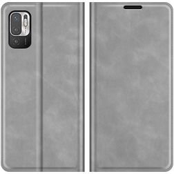 Mobigear Retro Slim POCO M3 Pro Hülle Klapphülle Geldbörse - Grau