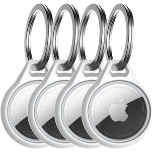 ITSkins AirCover Apple AirTag Hülle Flexibles TPU Schlüsselanhänger - Weiß