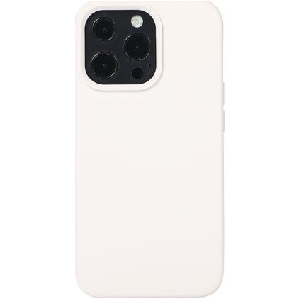 Mobigear Rubber Touch iPhone 14 Pro Silikon Hülle Backcover - Weiß
