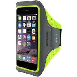 Mobiparts Comfort Fit Handyhalterung Joggen iPhone 6 Plus Sporthülle Neopren Sportarmband - Neon Green