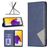 Mobigear Rhombus Slim Samsung Galaxy A73 Hülle Klapphülle - Blau
